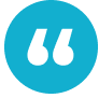 Here's an alt tag for the image: `Quote marks in a blue circle`